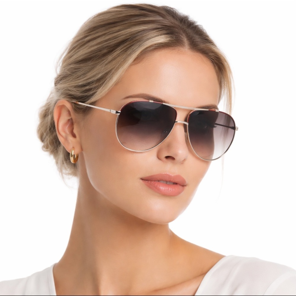 Dior Silver Aviator Sunglasses